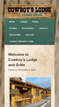 Mobile Screenshot of cowboyslodge.com