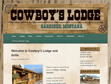 Tablet Screenshot of cowboyslodge.com